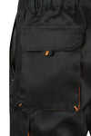 BERMUDAS BICOLOR MULTIBOLSOS em Preto-RAG-Tailors-Fardas-e-Uniformes-Vestuario-Pro