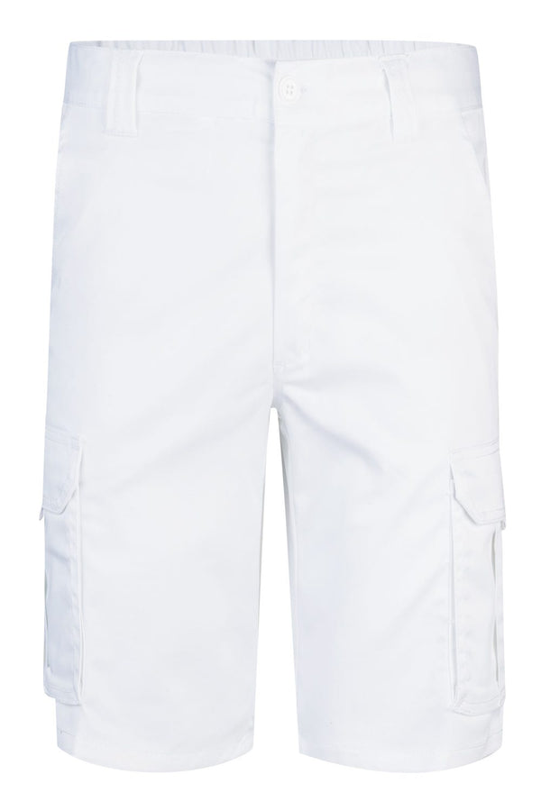 BERMUDAS STRETCH MULTIBOLSOS-Branco-34-RAG-Tailors-Fardas-e-Uniformes-Vestuario-Pro