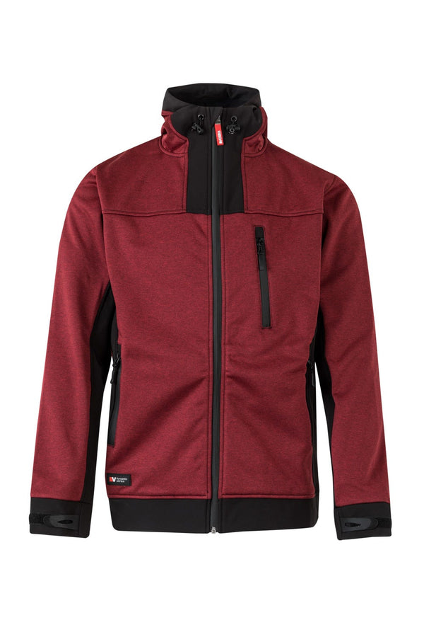 BLUSAO SOFT SHELL BICOLOR COM CAPA-Vermelho-L-RAG-Tailors-Fardas-e-Uniformes-Vestuario-Pro