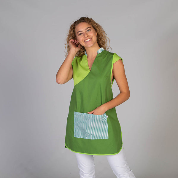 Bata - Avental duplo Luana-Verde-Único-RAG-Tailors-Fardas-e-Uniformes-Vestuario-Pro