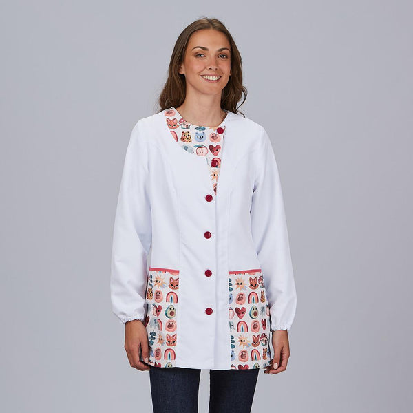Bata Bichos em Microfibra Reciclada-Branco-101-XS-RAG-Tailors-Fardas-e-Uniformes-Vestuario-Pro