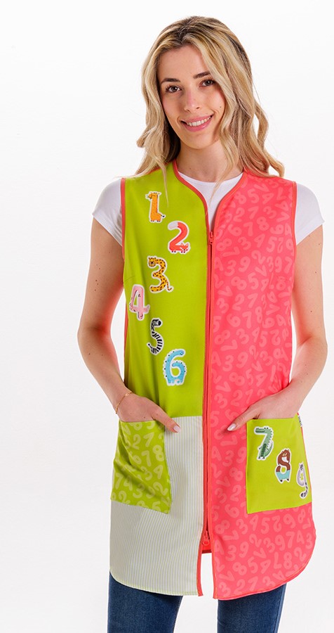 Bata Educadora 123-Coral-S / (P)-RAG-Tailors-Fardas-e-Uniformes-Vestuario-Pro