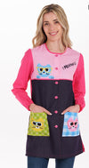 Bata Educadora Gatos-GANGA/FUCSIA-XS / (SP)-RAG-Tailors-Fardas-e-Uniformes-Vestuario-Pro