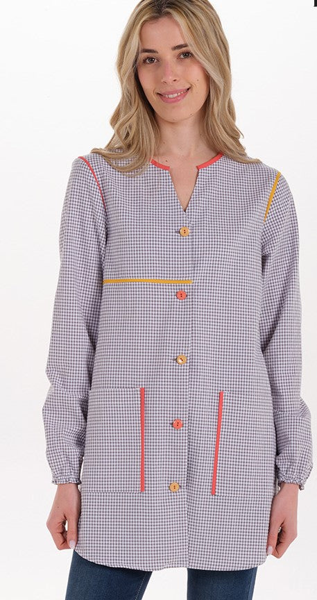 Bata Educadora Lary-Cinza-XS / (SP)-RAG-Tailors-Fardas-e-Uniformes-Vestuario-Pro