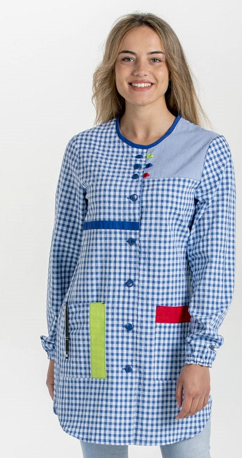 Bata Educadora Luana-Azul-XS / (SP)-RAG-Tailors-Fardas-e-Uniformes-Vestuario-Pro