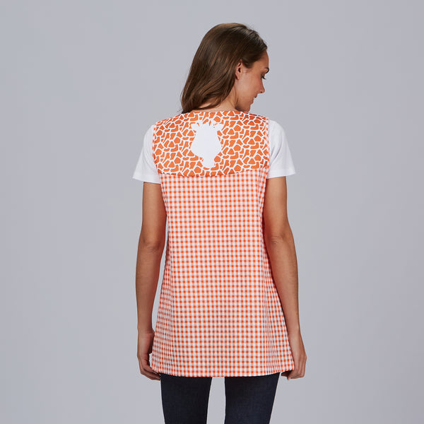 Bata Educadora Patty em Vichy Sustentável-RAG-Tailors-Fardas-e-Uniformes-Vestuario-Pro