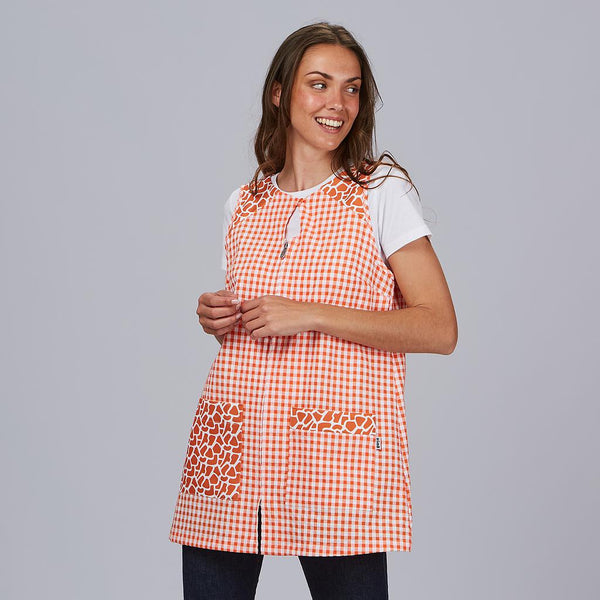 Bata Educadora Patty em Vichy Sustentável-RAG-Tailors-Fardas-e-Uniformes-Vestuario-Pro
