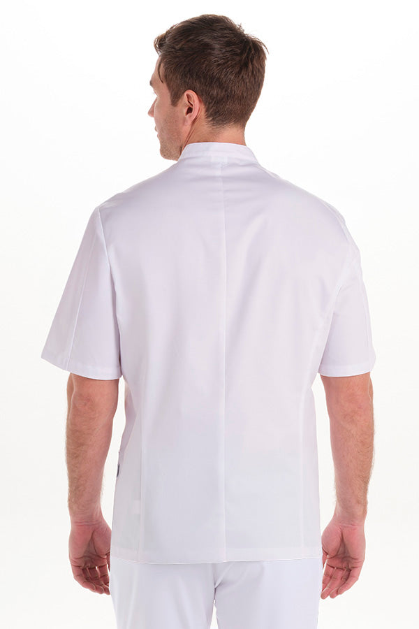 Bata Elástica de Homem Manga Curta com Fecho-RAG-Tailors-Fardas-e-Uniformes-Vestuario-Pro