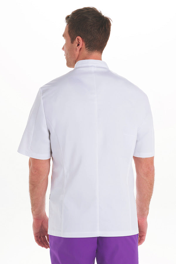 Bata Elástica de Homem Manga Curta com Fecho-RAG-Tailors-Fardas-e-Uniformes-Vestuario-Pro