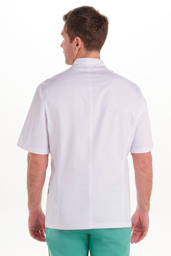 Bata Elástica de Homem Manga Curta com Fecho-RAG-Tailors-Fardas-e-Uniformes-Vestuario-Pro