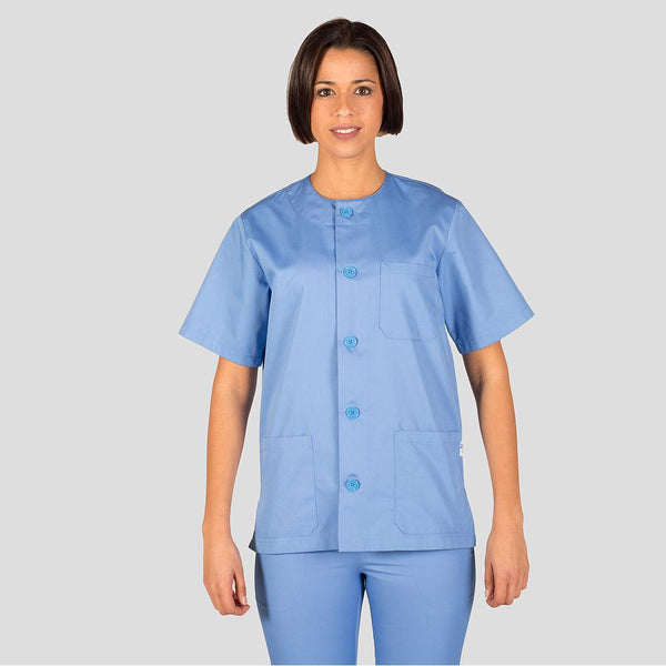 Bata Pijama Unissexo Laura Cores-Azul Celeste 107-XS-RAG-Tailors-Fardas-e-Uniformes-Vestuario-Pro