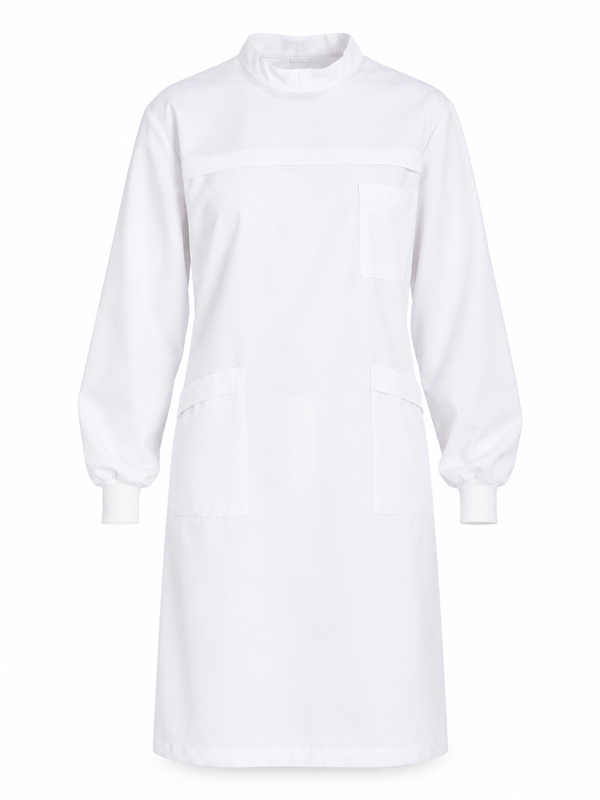 Bata Unissexo M. Comprida e Punho Elástico Aperta atrás-RAG-Tailors-Fardas-e-Uniformes-Vestuario-Pro