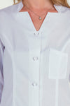 Bata comprida de senhora com botão transparente-RAG-Tailors-Fardas-e-Uniformes-Vestuario-Pro
