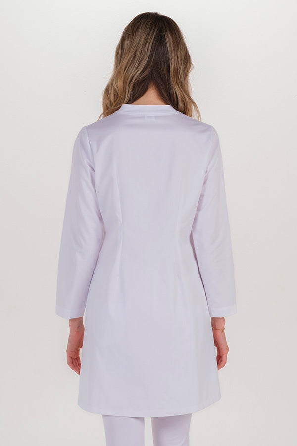 Bata comprida de senhora com botão transparente-RAG-Tailors-Fardas-e-Uniformes-Vestuario-Pro