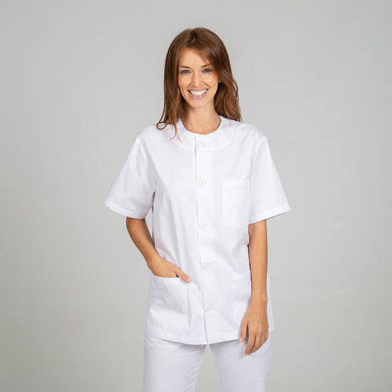 Bata curta Unissexo Luísa-Branco 101-XXS-RAG-Tailors-Fardas-e-Uniformes-Vestuario-Pro