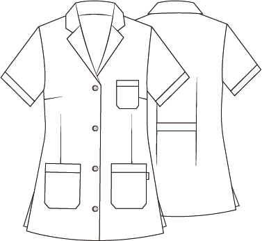 Bata curta Unissexo Moita-RAG-Tailors-Fardas-e-Uniformes-Vestuario-Pro