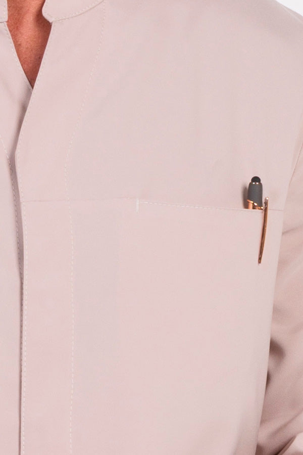 Bata de Homem Elástica com Gola Mao-RAG-Tailors-Fardas-e-Uniformes-Vestuario-Pro