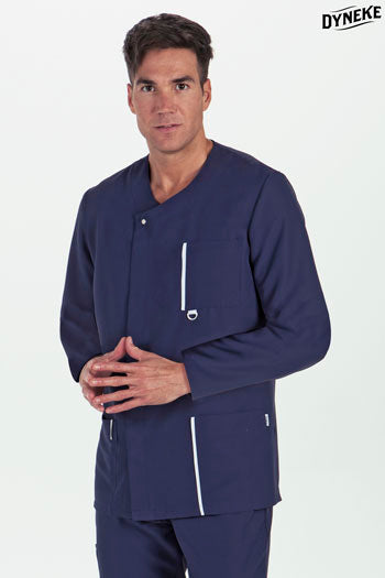 Bata de Homem Marino de Manga Comprida-Marinho - 583-XS / (SP)-RAG-Tailors-Fardas-e-Uniformes-Vestuario-Pro