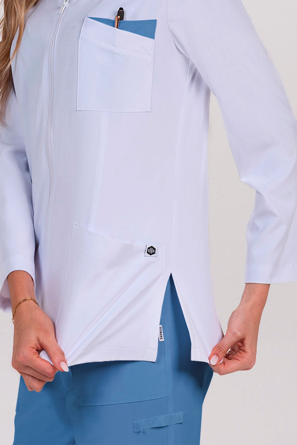Bata de Mulher em Poliéster Elástico com Manga Comprida-RAG-Tailors-Fardas-e-Uniformes-Vestuario-Pro