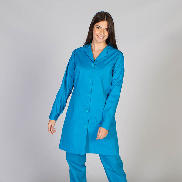 Bata de Senhora Cores-Turquesa - 115-XS-RAG-Tailors-Fardas-e-Uniformes-Vestuario-Pro