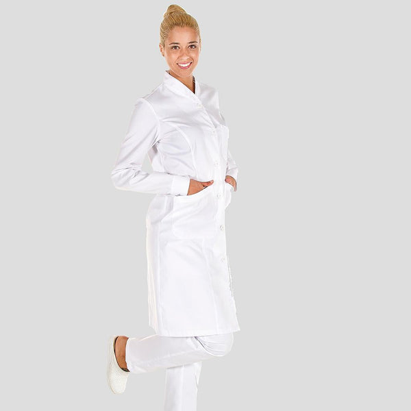 Bata de Senhora Laura-Branco 101-XS-RAG-Tailors-Fardas-e-Uniformes-Vestuario-Pro