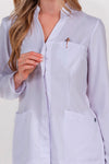 Bata de Trabalho Elástica de Senhora com Gola Mao-RAG-Tailors-Fardas-e-Uniformes-Vestuario-Pro