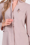 Bata de Trabalho Elástica de Senhora com Gola Mao-RAG-Tailors-Fardas-e-Uniformes-Vestuario-Pro
