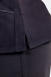 Bata de manga curta preta com fitas de cetim-RAG-Tailors-Fardas-e-Uniformes-Vestuario-Pro