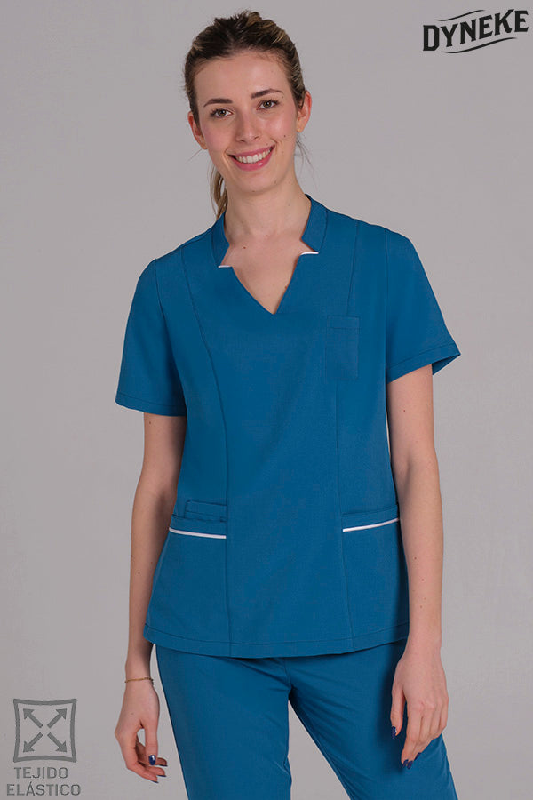 Bata elástica de senhora-Verde - 408-XS / (SP)-RAG-Tailors-Fardas-e-Uniformes-Vestuario-Pro