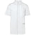 Bata poliéster / algodão com molas de pressão de homem-White-S-RAG-Tailors-Fardas-e-Uniformes-Vestuario-Pro