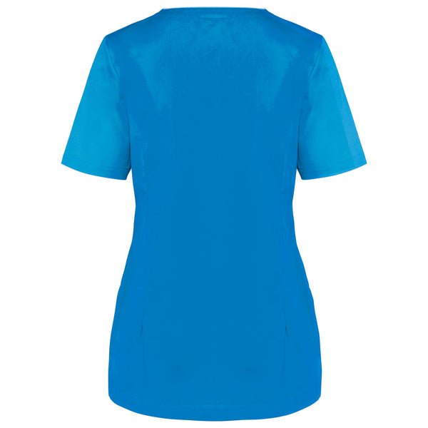 Bata poliéster / algodão com molas de pressão de senhora-RAG-Tailors-Fardas-e-Uniformes-Vestuario-Pro