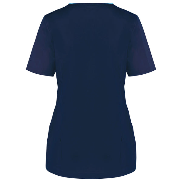 Bata poliéster / algodão com molas de pressão de senhora-RAG-Tailors-Fardas-e-Uniformes-Vestuario-Pro