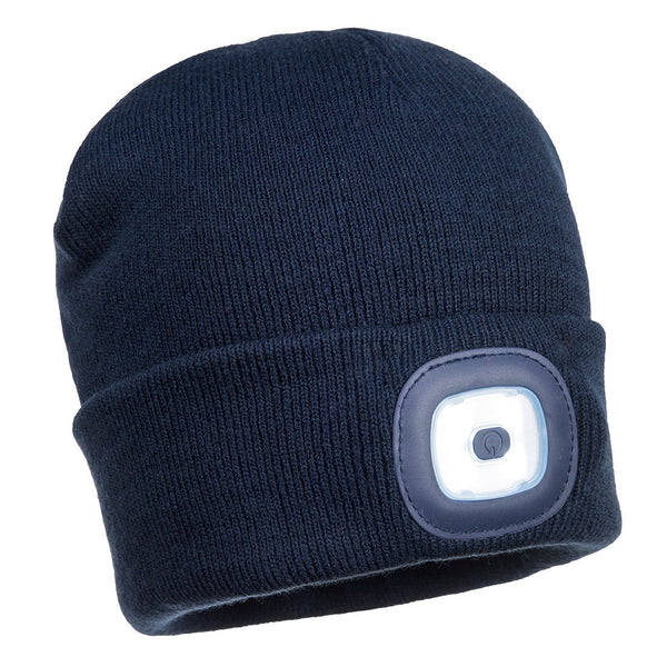 Beanie USB recarregável luz principal LED-Marinho-Único-RAG-Tailors-Fardas-e-Uniformes-Vestuario-Pro