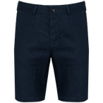 Bermuda de linho para homem-Navy Blue-36-RAG-Tailors-Fardas-e-Uniformes-Vestuario-Pro