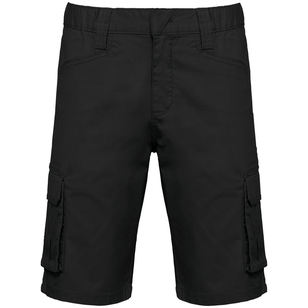 Bermuda multibolsos eco-responsável de homem-Black-XS-RAG-Tailors-Fardas-e-Uniformes-Vestuario-Pro