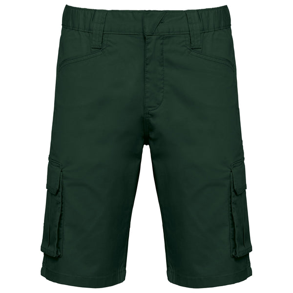 Bermuda multibolsos eco-responsável de homem-Forest Green-XS-RAG-Tailors-Fardas-e-Uniformes-Vestuario-Pro