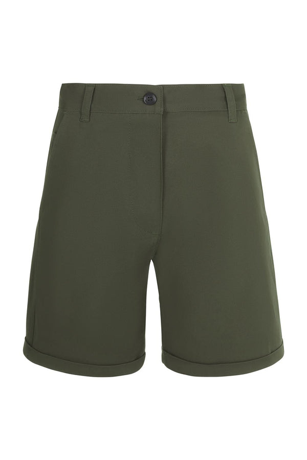 Bermudas Chino Stretch Mulher-Verde Oliva - 36-34-RAG-Tailors-Fardas-e-Uniformes-Vestuario-Pro