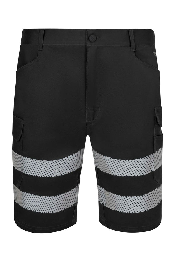 Bermudas Stretch com Faixas Segmentadas de Visibilidade Melhorada-Preto - 00-XS-RAG-Tailors-Fardas-e-Uniformes-Vestuario-Pro