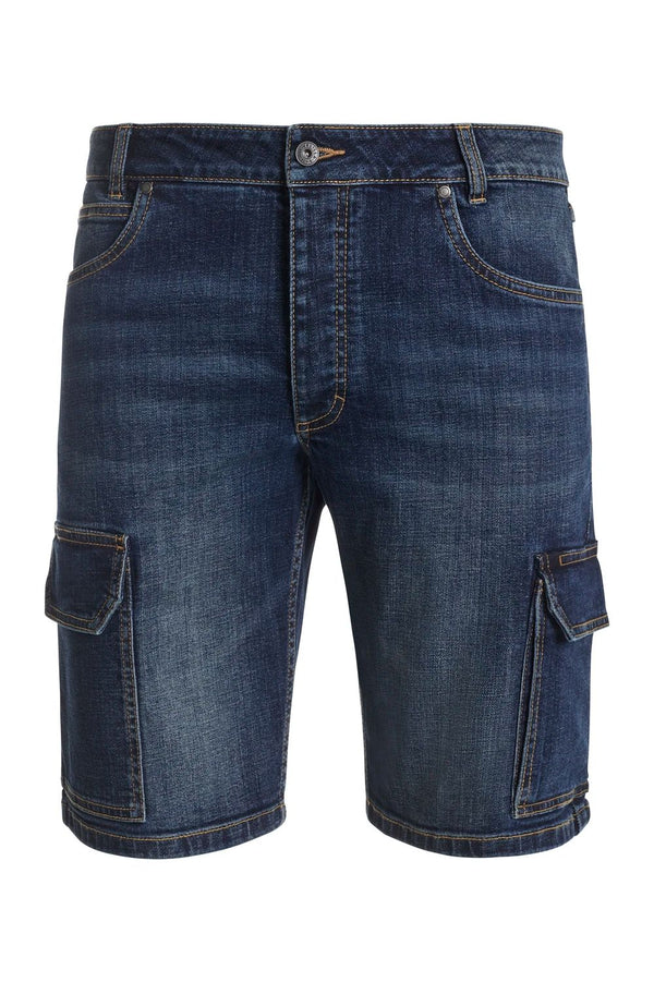 Bermudas denim Stretch multibolsos-Denim Azul - 63-S-RAG-Tailors-Fardas-e-Uniformes-Vestuario-Pro