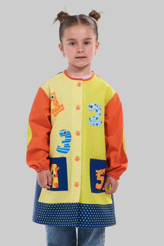 Bibe infantil Números-Pistacho - G-1-RAG-Tailors-Fardas-e-Uniformes-Vestuario-Pro