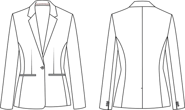 Blazer Feminino Bologna X-Linho-RAG-Tailors-Fardas-e-Uniformes-Vestuario-Pro