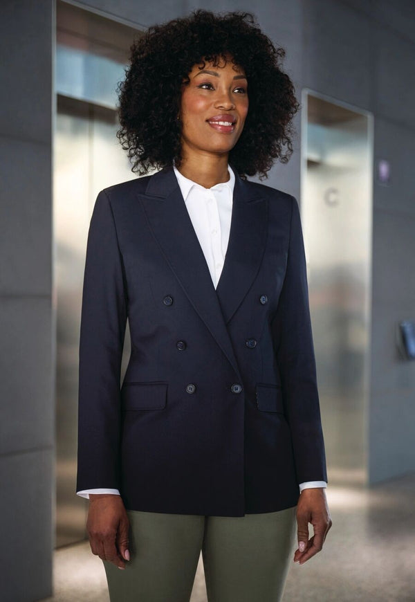 Blazer Feminino Transpassado Perdita-Azul Marinho-34 (UK 6)-RAG-Tailors-Fardas-e-Uniformes-Vestuario-Pro
