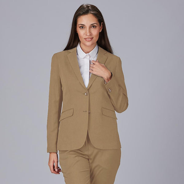 Blazer de Senhora Sem Forro Alessa T400-Camel-151-36-RAG-Tailors-Fardas-e-Uniformes-Vestuario-Pro