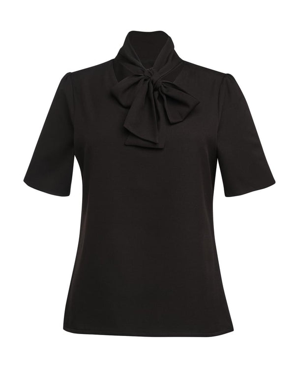 Blusa Andria Laço M/Curta-Black-34-RAG-Tailors-Fardas-e-Uniformes-Vestuario-Pro