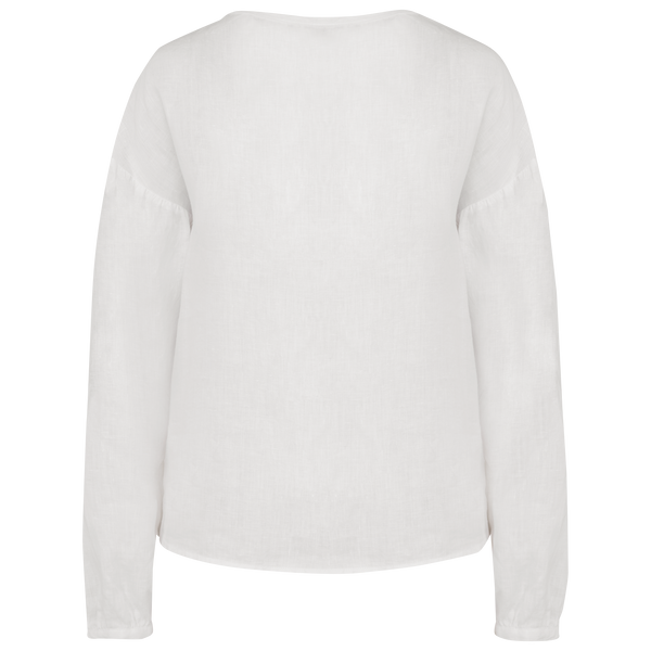 Blusa Eco-Responsável de Linho para Senhora-RAG-Tailors-Fardas-e-Uniformes-Vestuario-Pro
