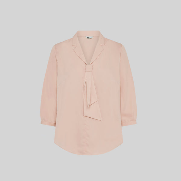 Blusa Flavia de Senhora com Gola de Lapela e Laço-RAG-Tailors-Fardas-e-Uniformes-Vestuario-Pro