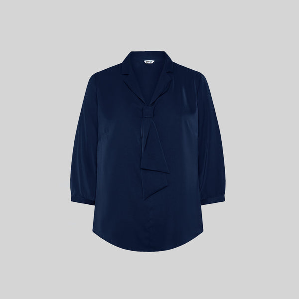 Blusa Flavia de Senhora com Gola de Lapela e Laço-RAG-Tailors-Fardas-e-Uniformes-Vestuario-Pro