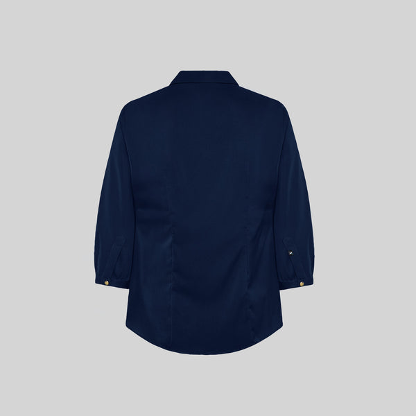 Blusa Flavia de Senhora com Gola de Lapela e Laço-RAG-Tailors-Fardas-e-Uniformes-Vestuario-Pro