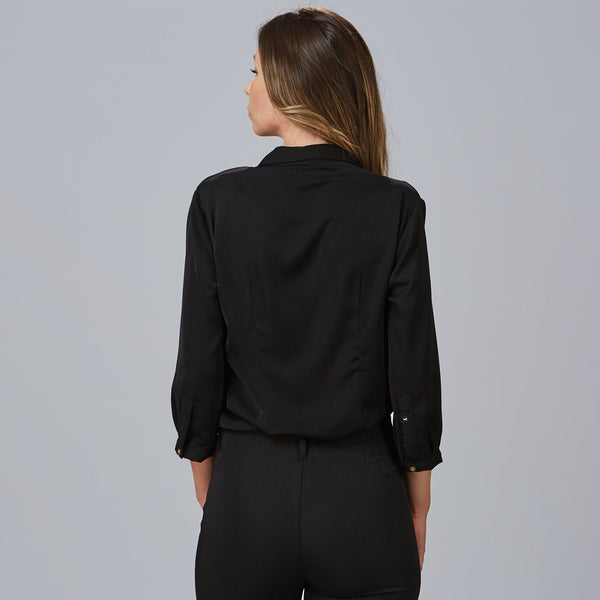 Blusa Flavia de Senhora com Gola de Lapela e Laço-RAG-Tailors-Fardas-e-Uniformes-Vestuario-Pro