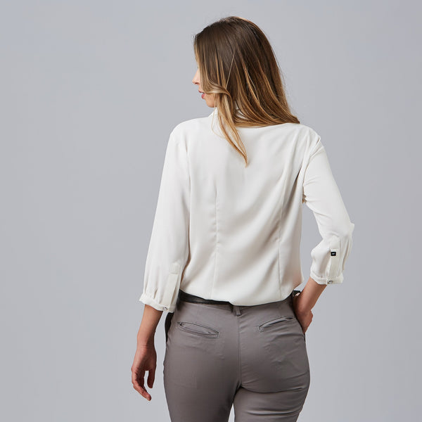 Blusa Flavia de Senhora com Gola de Lapela e Laço-RAG-Tailors-Fardas-e-Uniformes-Vestuario-Pro